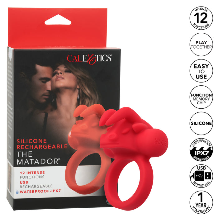 The Matador Clit Flicking Couples Vibrating Cock Ring