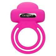 Silicone Dual Clit Flicker Vibrating Cock Ring for Couples