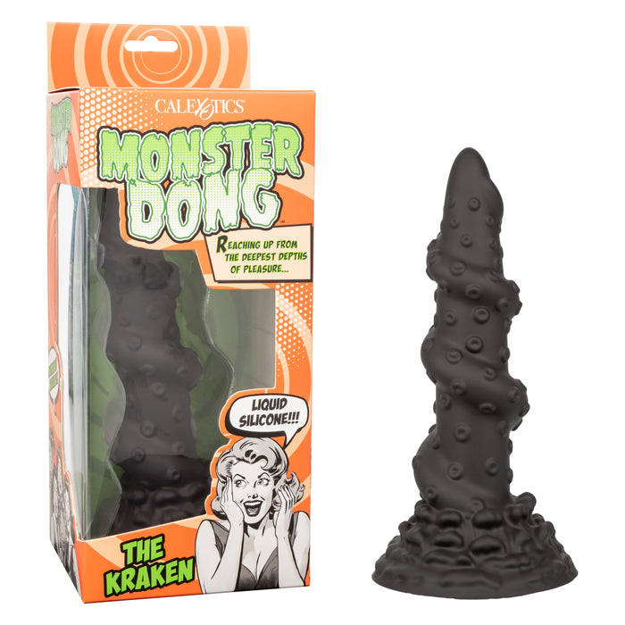 The Kraken Extreme 8 Inch Thick Textured Silicone Monster Dong