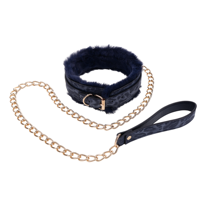 Cougar Faux Fur Collar & Leash