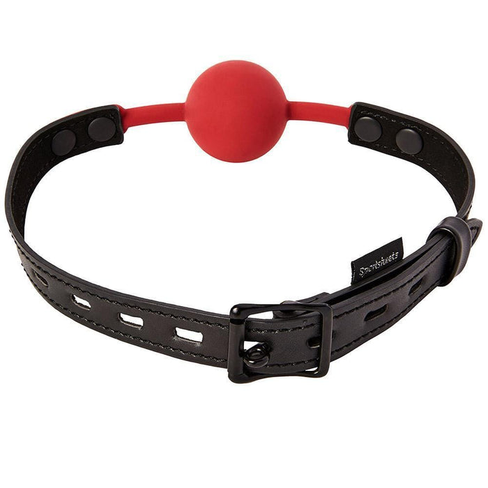 Sportsheets Ball Gag Saffron Ball Gag Vegan Leather & Silicone