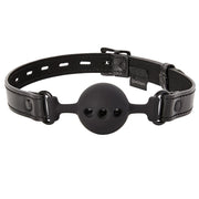 Saffron Black Vegan Leather Breathable Ball Gag