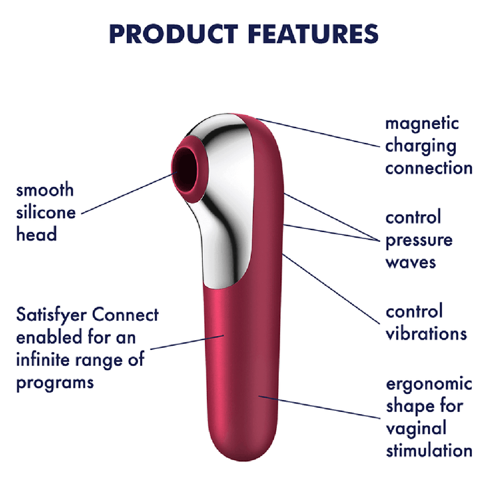 Satisfyer Vibrator Satisfyer Dual Love Double Ended Vibrator - Red