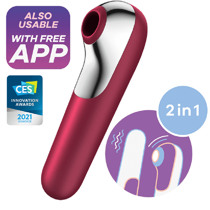 Satisfyer Vibrator Satisfyer Dual Love Double Ended Vibrator - Red