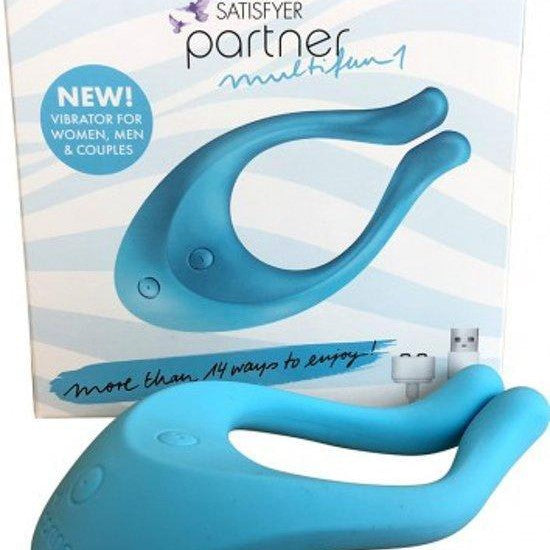 NaughtyNorth Satisfyer Partner Multifun 1 Blue Couples Vibrator