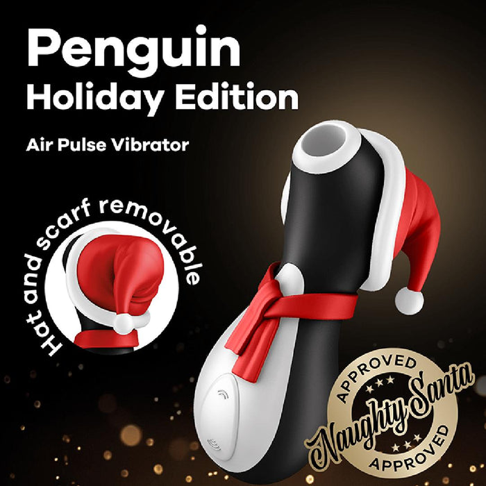 Satisfyer Penguin Holiday Edition Pressure Wave Waterproof Silicone Stimulator