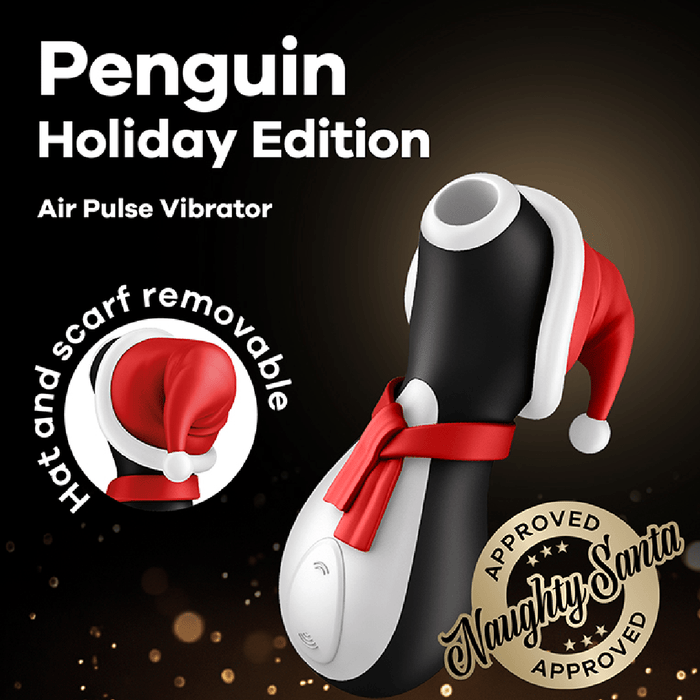Satisfyer Penguin Holiday Edition Pressure Wave Waterproof Silicone Stimulator