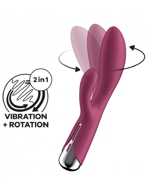 Satisfyer Vibrator Satisfyer Spinning Rabbit Vibrator -  Red