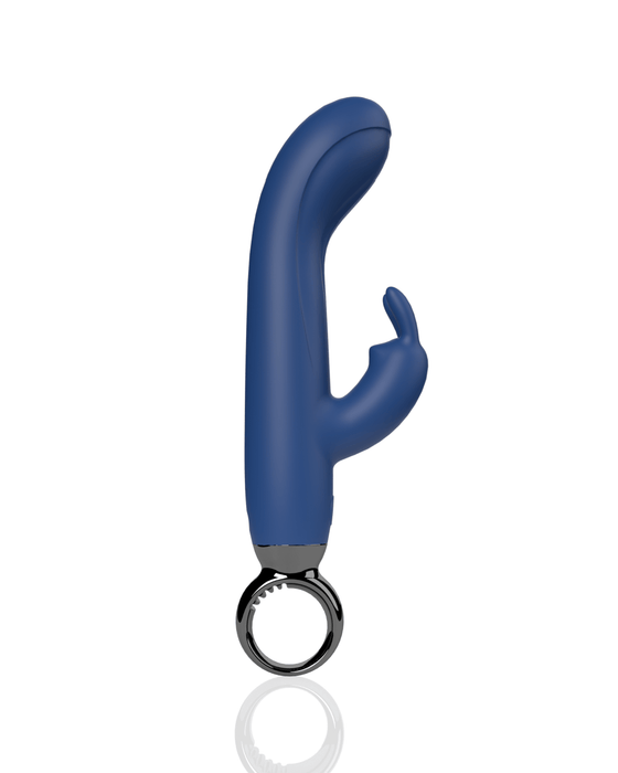 Screaming O Vibrator Screaming O Primo Rabbit Vibrator with Finger Loop - Blue