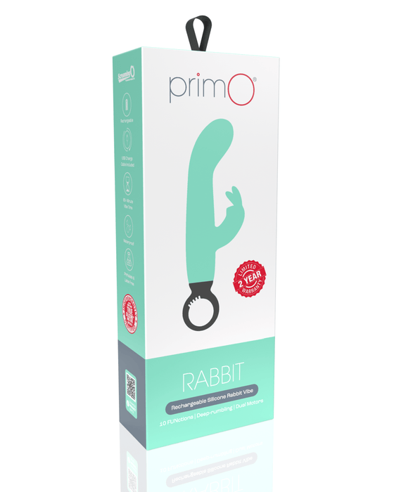 Screaming O Vibrator Screaming O Primo Rabbit Vibrator with Finger Loop - Green