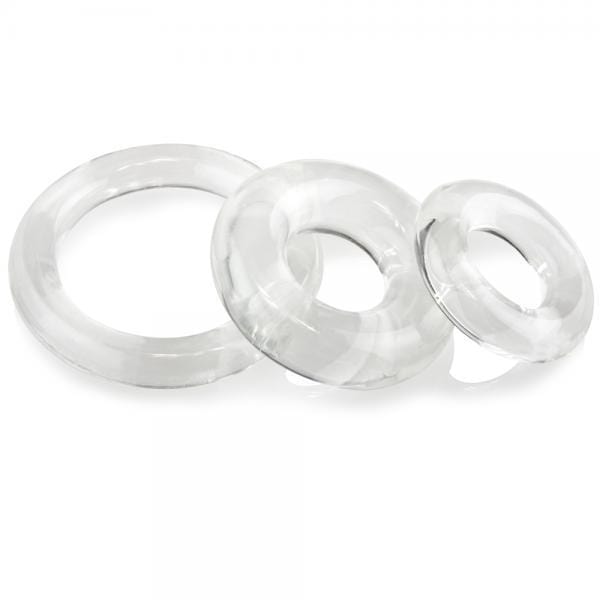 Screaming O Cock Ring Clear Screaming O Ringo 3 piece Cock Ring Set