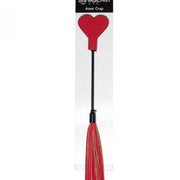Sex & Mischief Amor Red Heart Crop and Flogger