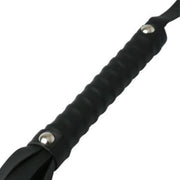 Sex and Mischief Black Faux Leather Flogger