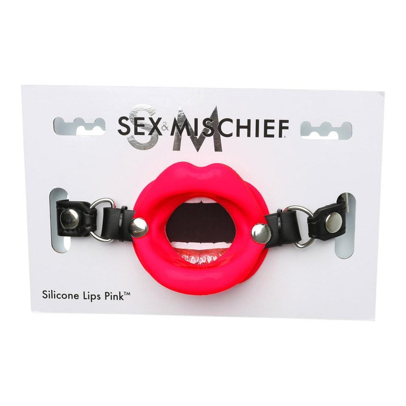 Sex and Mischief Red Silicone Lip Shaped Mouth Gag