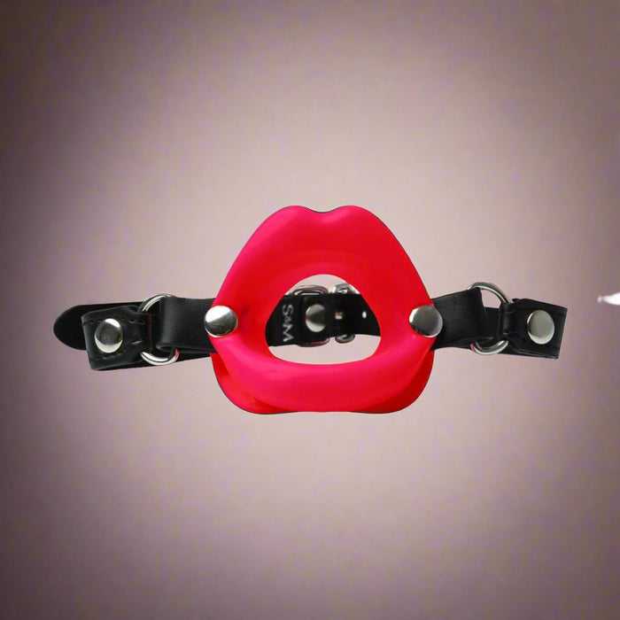 Sex and Mischief Red Silicone Lip Shaped Mouth Gag