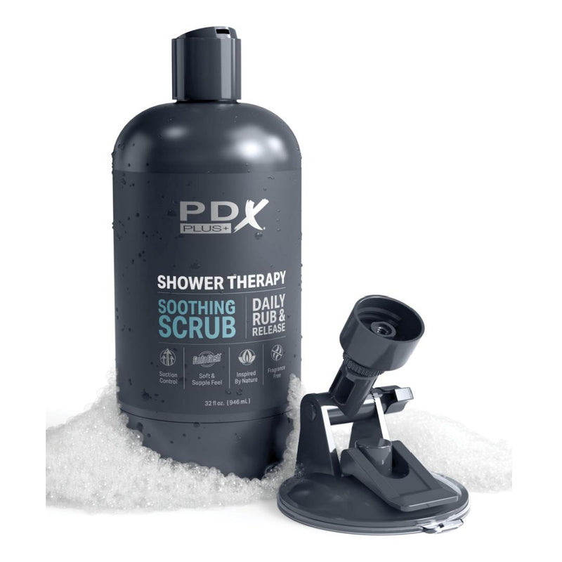 Shower Therapy Discreet Realistic Stroker with Mount - Vanilla