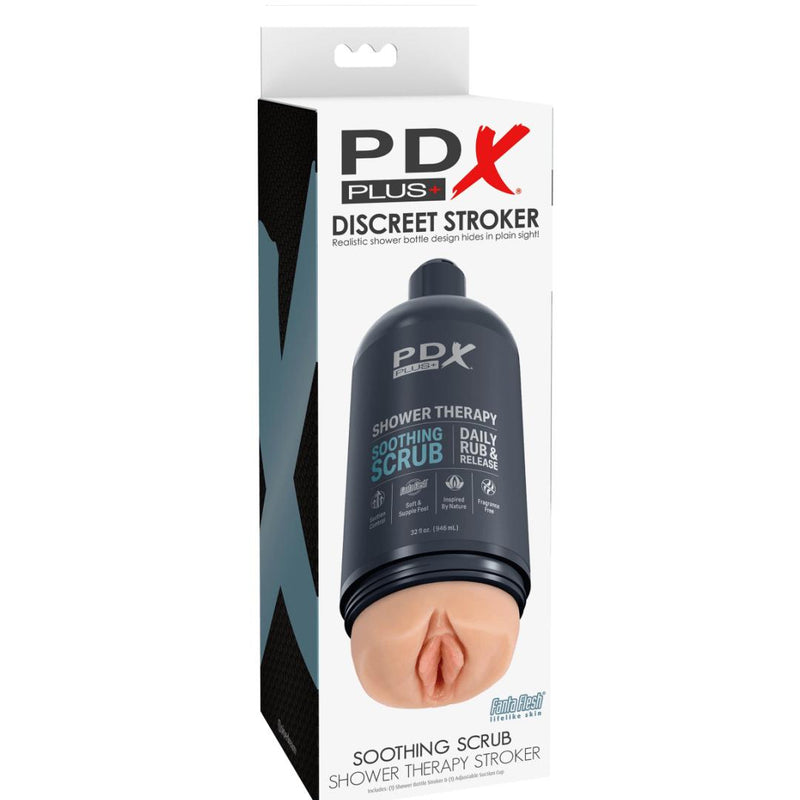 Shower Therapy Discreet Realistic Stroker with Mount - Vanilla