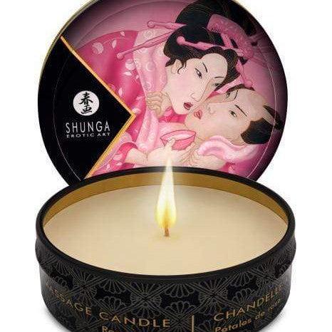 Shunga Candle Shunga Erotic Massage Candle Rose Petals - Travel Size 30ml (1 oz.)