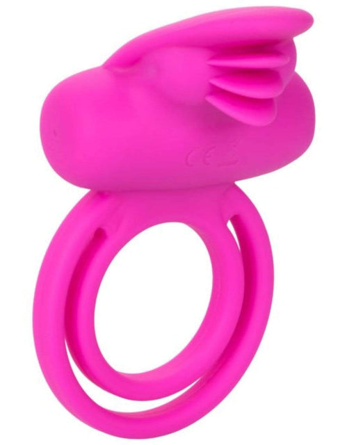 CalExotics Cock Ring Silicone Dual Clit Flicker Cock Ring