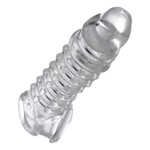 XR Brands Penis Sleeve Size Matters 1.5 Inch Penis Enhancer Sleeve - Clear