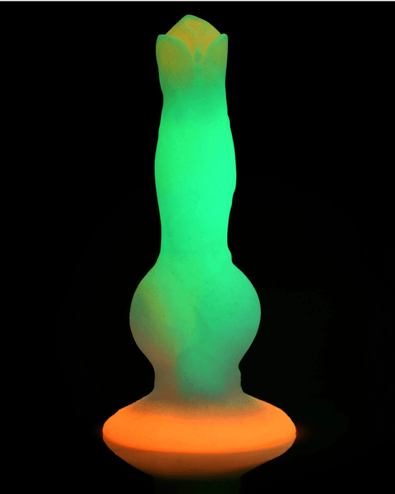 XR Brands Dildo Space Cock Glow-In-The-Dark Silicone Alien Dildo