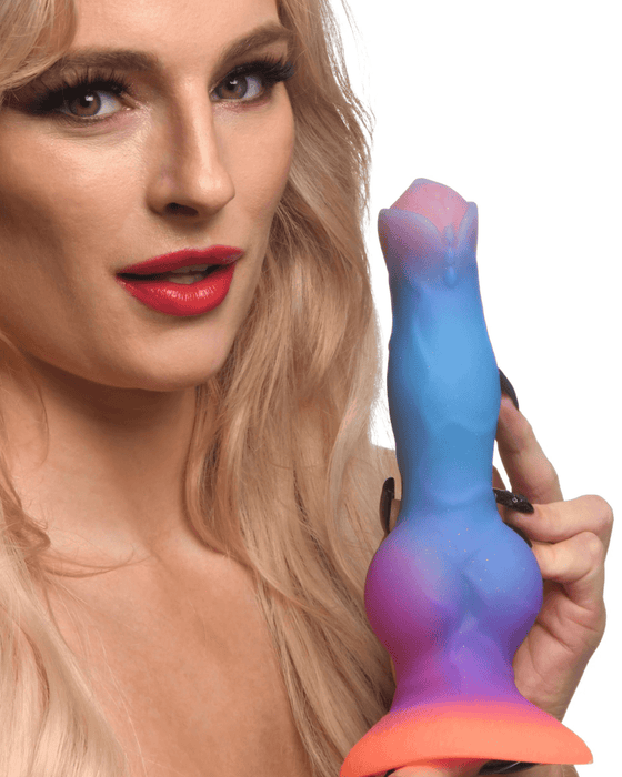 XR Brands Dildo Space Cock Glow-In-The-Dark Silicone Alien Dildo