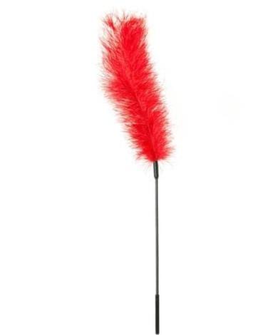 Sportsheets Feather Tickler Sportsheets Ostrich Feather Tickler - Red