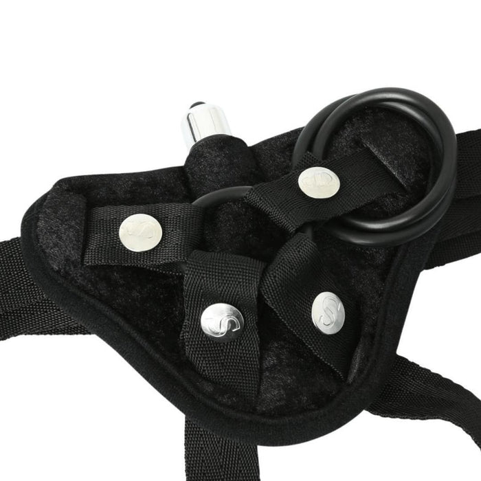 Sportsheets Vibrating Velvet Strap-on Harness