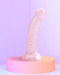 Lovely Planet Dildo Starlight Pink Glitter 7 inch Silicone Dildo