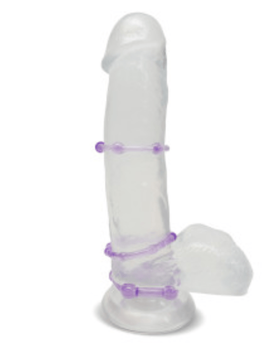 Blush Novelties Cock Ring Stay Hard Beaded Cock Ring 3 Package