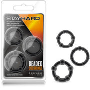 Stay Hard Beaded Cock Ring 3 Package