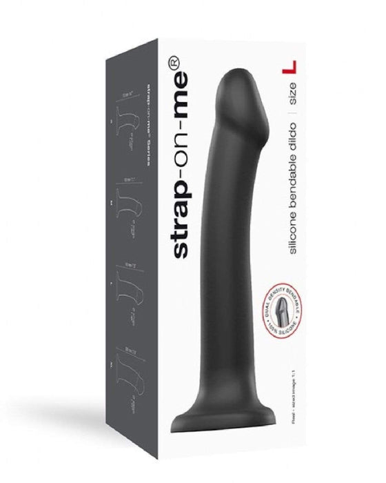 Strap On Me Dildo Strap-On-Me Semi-Realistic Large Silicone Dildo - Black