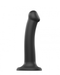 Lovely Planet Dildo Strap-On-Me Semi-Realistic Medium Silicone Dildo - Black