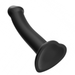 Lovely Planet Dildo Strap-On-Me Semi-Realistic Medium Silicone Dildo - Black