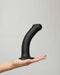 Lovely Planet Dildo Strap-On-Me Semi-Realistic Medium Silicone Dildo - Black