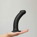 Lovely Planet Dildo Strap-On-Me Semi-Realistic Medium Silicone Dildo - Black