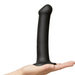 Lovely Planet Dildo Strap-On-Me Semi-Realistic Medium Silicone Dildo - Black