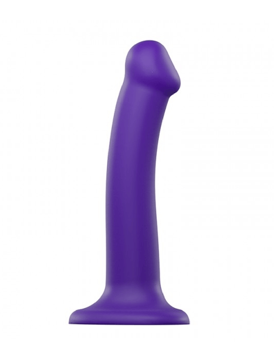 Lovely Planet Dildo Strap-On-Me Semi-Realistic Medium Silicone Dildo - Purple