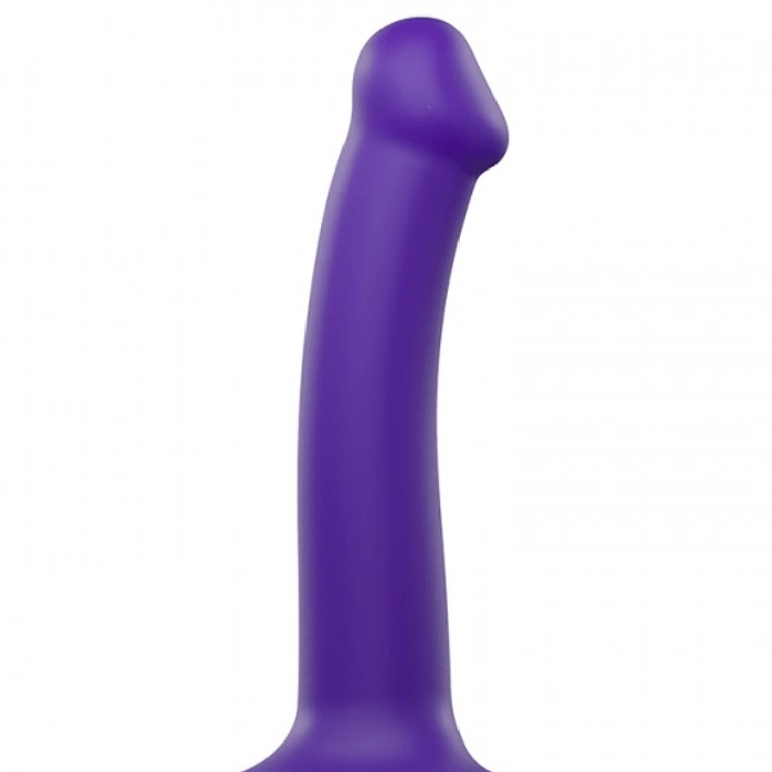 Lovely Planet Dildo Strap-On-Me Semi-Realistic Medium Silicone Dildo - Purple