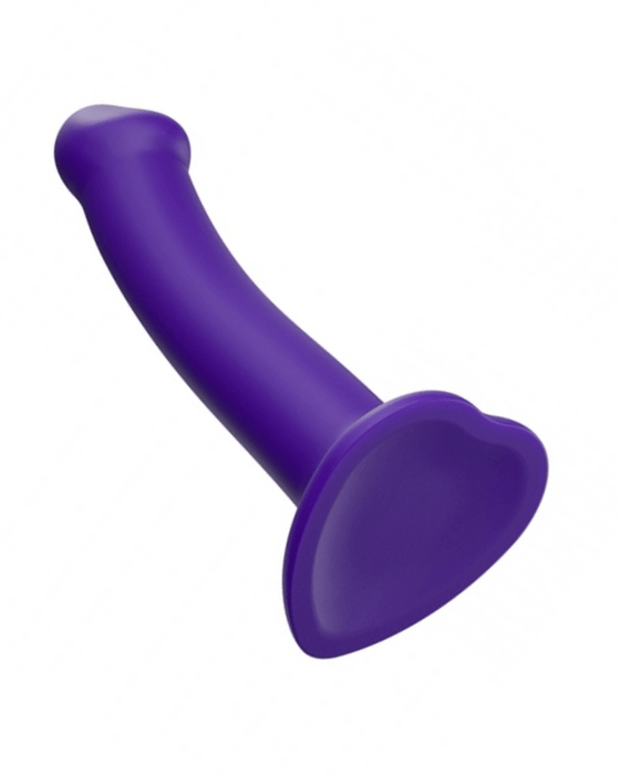 Lovely Planet Dildo Strap-On-Me Semi-Realistic Medium Silicone Dildo - Purple