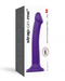 Lovely Planet Dildo Strap-On-Me Semi-Realistic Medium Silicone Dildo - Purple