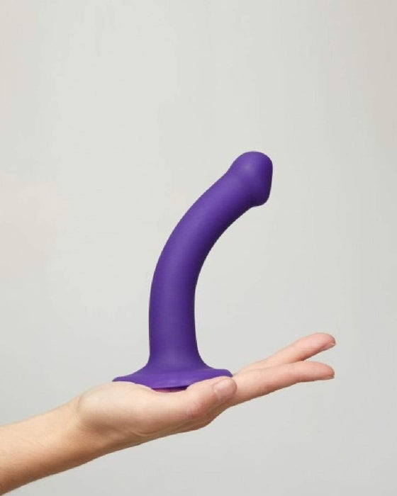 Lovely Planet Dildo Strap-On-Me Semi-Realistic Small Silicone Dildo - Purple