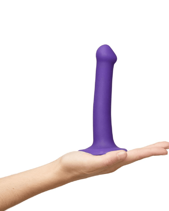 Lovely Planet Dildo Strap-On-Me Semi-Realistic Small Silicone Dildo - Purple