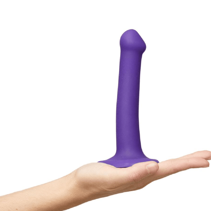 Lovely Planet Dildo Strap-On-Me Semi-Realistic Small Silicone Dildo - Purple