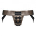 Strap-on-Me Curious Leatherette Harness - Gold