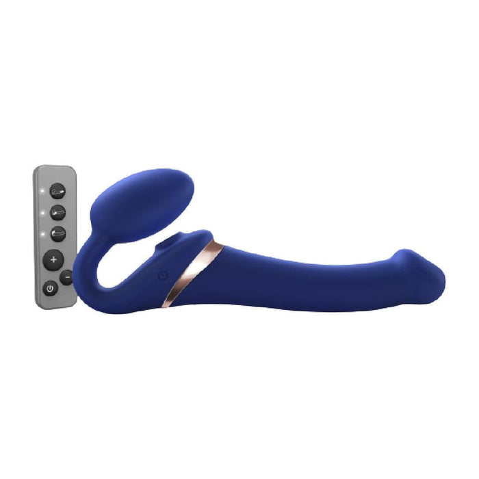 Strap-on-Me Multi Orgasm Bendable Strapless Strap-on with Clitoral Tongue - Medium