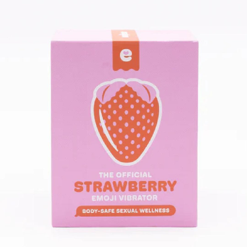 Strawberry Emojibator Ultra Discreet First Time Clitoral Suction Vibrator