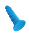 Rock Candy Dildo Suga Daddy 7 Inch Swirled Blue Silicone Dildo