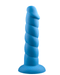 Rock Candy Dildo Suga Daddy 8 Inch Swirled Blue Silicone Dildo