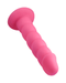 Rock Candy Dildo Suga Daddy 9.5 Inch Swirled Pink Silicone Dildo